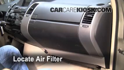 2005 toyota prius cabin air filter replacement #7