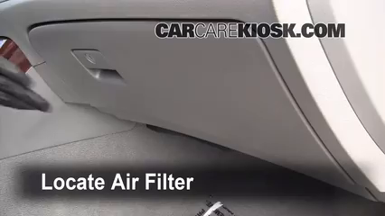 replace cabin air filter 2005 toyota avalon #6