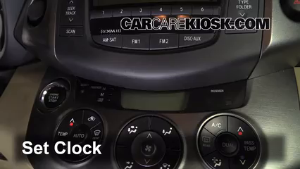 How to change the clock on a toyota highlander