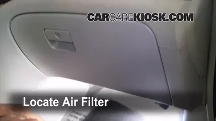 Replacing the cabin air filter on a 2004 nissan quest #7