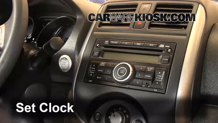 How to set the clock in a 2012 nissan versa #4