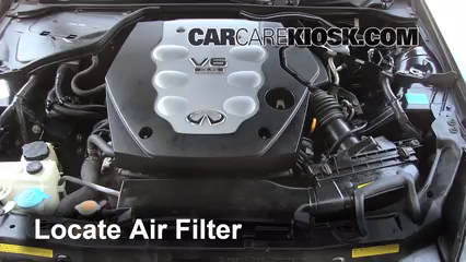 Air Filter How-To: 2003-2007 Infiniti G35 - 2003 Infiniti ... infiniti g37 coupe fuse box 