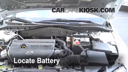 Battery Replacement: 20042009 Mazda 3  2006 Mazda 3 S 2.3L 4 Cyl. Sedan