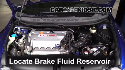 Add Brake Fluid: 2006-2011 Honda Civic - 2007 Honda Civic Si 2.0L 4 Cyl