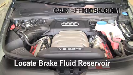 Adding Brake Fluid >> 2005-2011 Audi A6 Brake Fluid Level Check - 2008 Audi A6 3 ... Adding Brake Fluid >> 2005-2011 Audi A6 Brake Fluid Level Check - 2008 Audi A6 3 ...