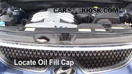 Oil & Filter Change Hyundai Veracruz (2007-2012) - 2008 Hyundai ...