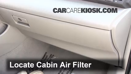 Toyota camry cabin air filter