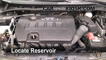 Add Windshield Washer Fluid Toyota Corolla (2009-2013 ... 2003 toyota corolla ce fuse box 