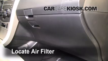 2010 Toyota corolla cabin air filter