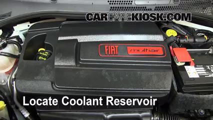 Coolant Flush How-to: Fiat 500 (2012-2016) - 2012 Fiat 500 ... fiat engine coolant 