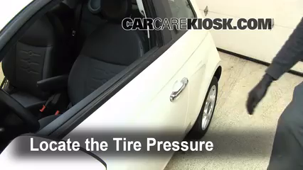 Properly Check Tire Pressure: Fiat 500 (2012-2016) - 2012 Fiat 500 c