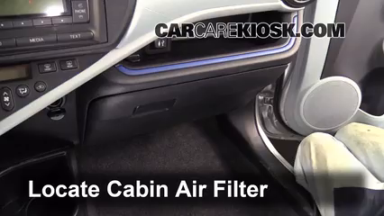 Cabin Filter Replacement: Toyota Prius C 2012-2015 - 2012 Toyota Prius