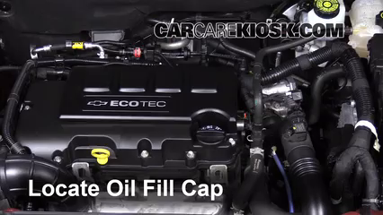 cruze oil chevrolet turbo filter 4l lt change leaks cyl cap drain pan fix jack fill replace level