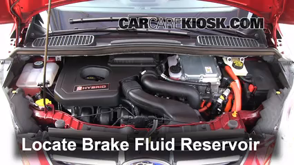 2013-2016 Ford C-Max Brake Fluid Level Check - 2013 Ford C-Max Hybrid