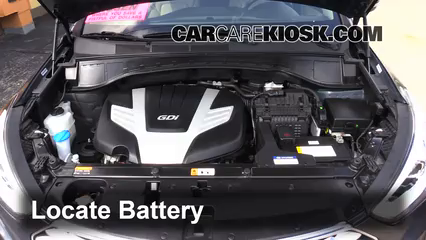 Battery Replacement: 2013-2016 Hyundai Santa Fe - 2013 Hyundai Santa Fe ...